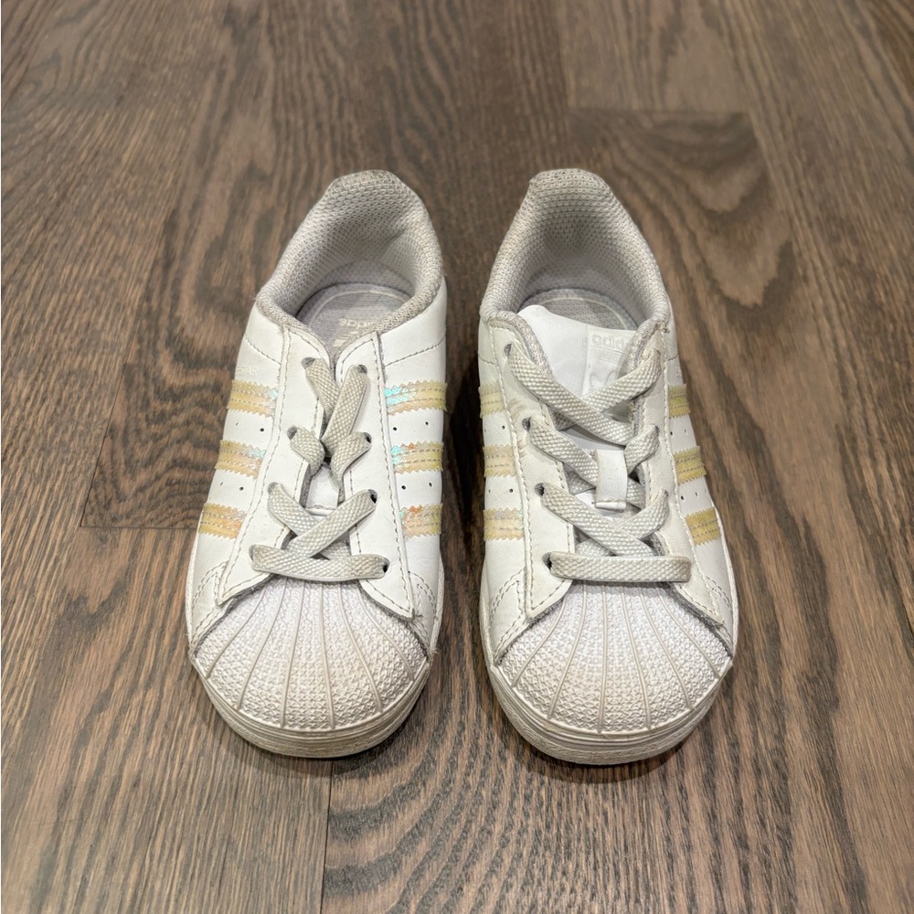 adidas Kids White Sneakers